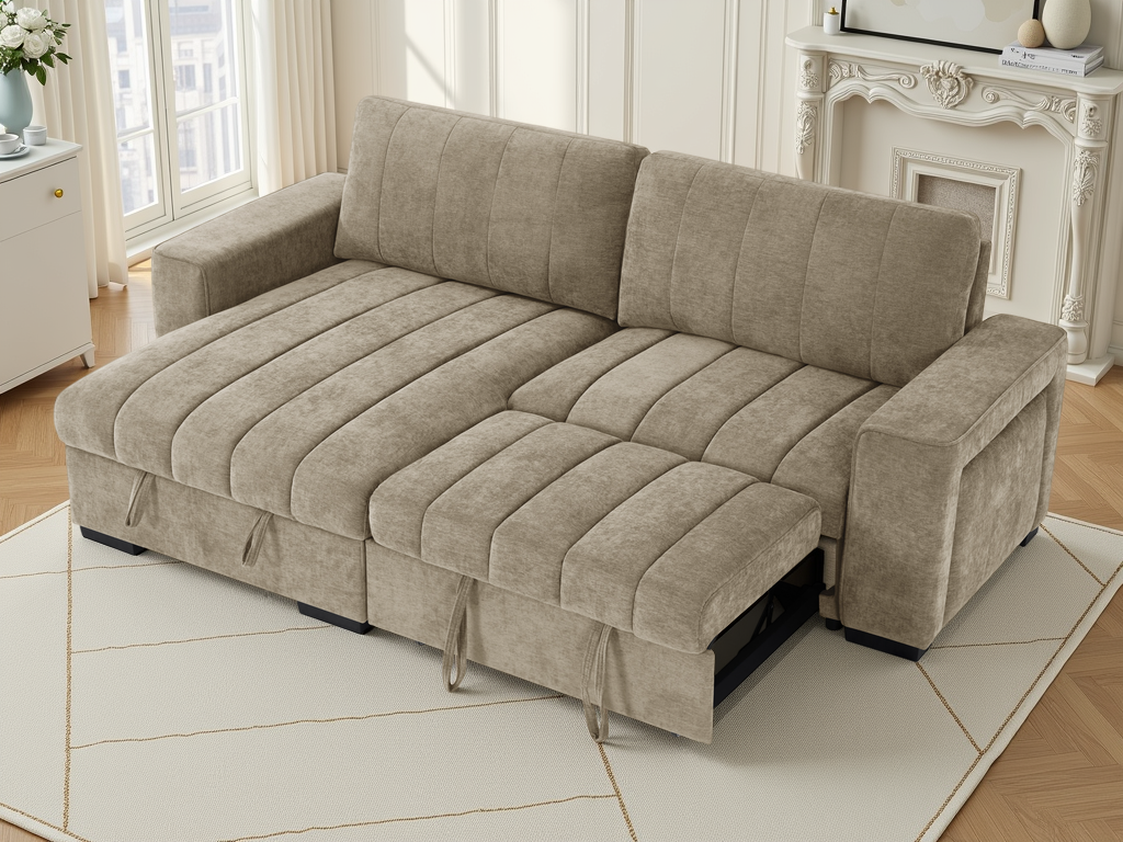 Franklin Sofabed Beige Universal Corner
