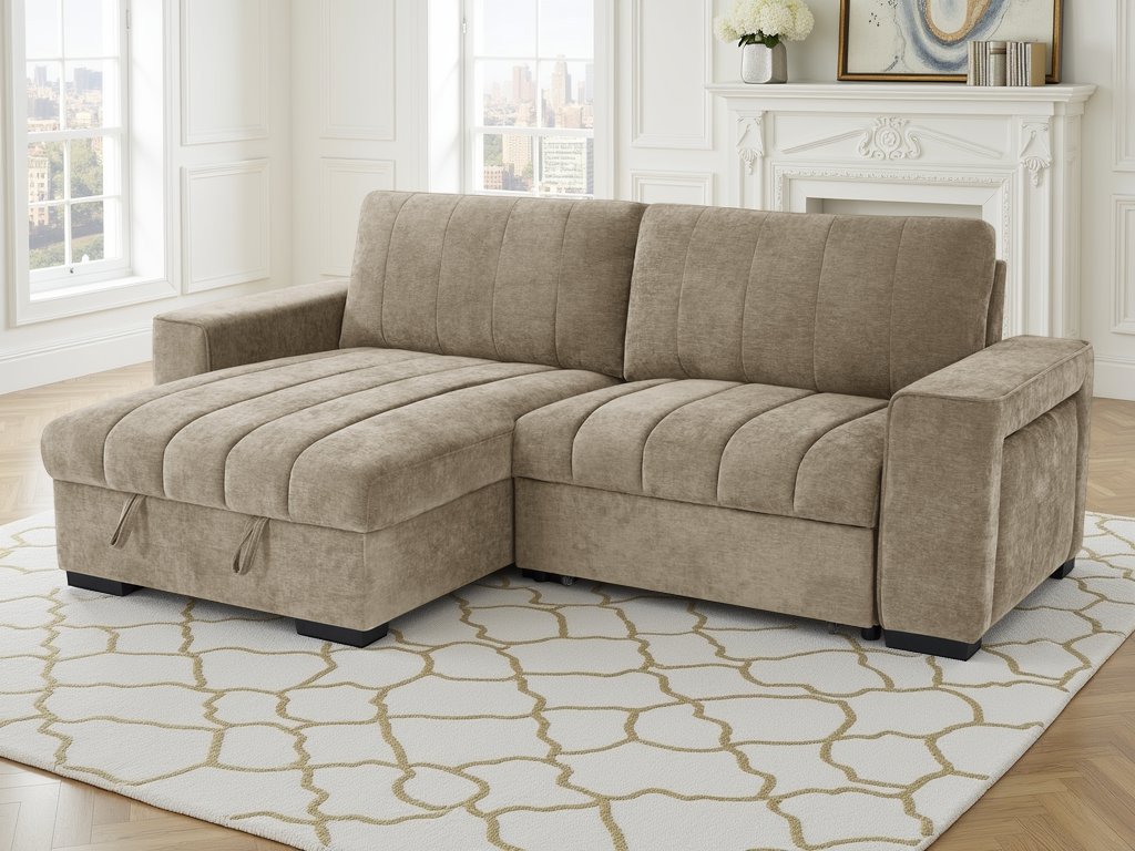 Franklin Sofabed Beige Universal Corner