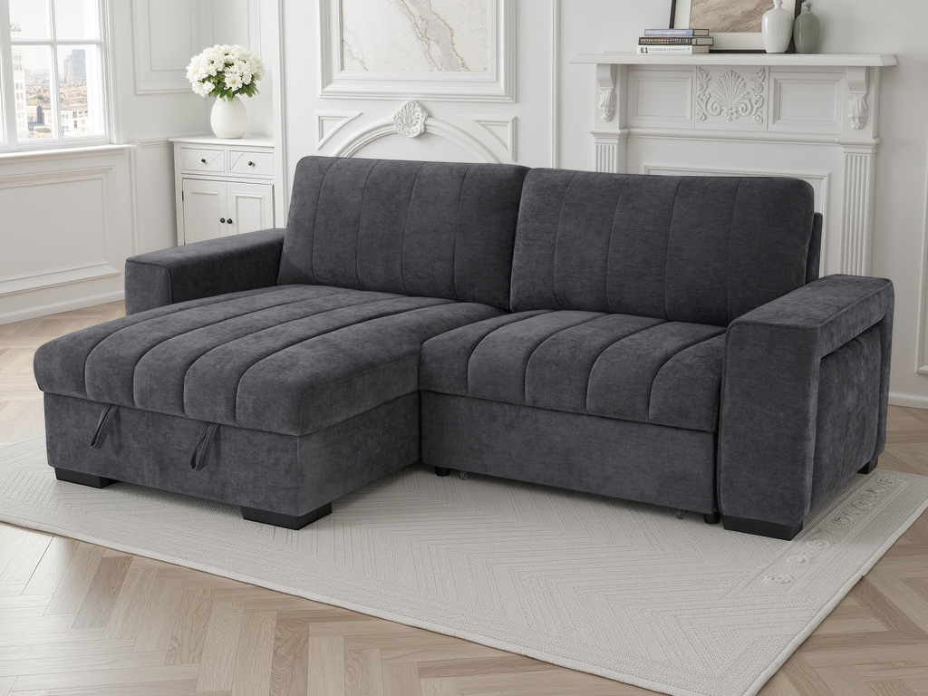 Franklin Sofabed Grey Universal Corner