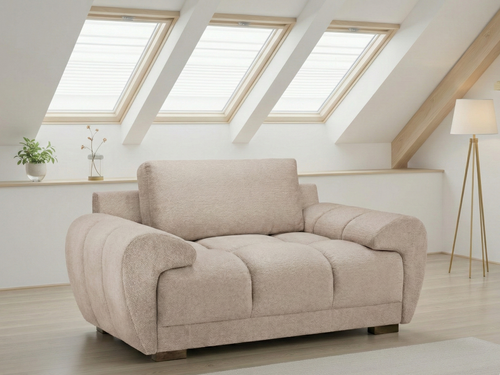 Beehive Azzuro Chenille Armchair in Mocha