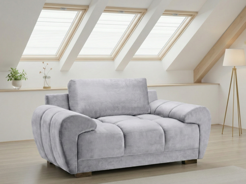 Beehive Azzuro Chenille Armchair in Grey