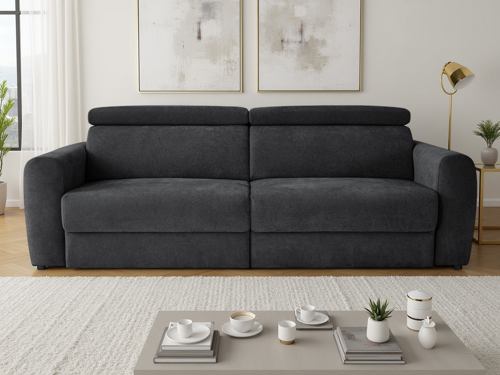 Dakota Electric Sofabed Black 3 Seater