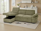 Hudson Sofabed Green Universal Corner