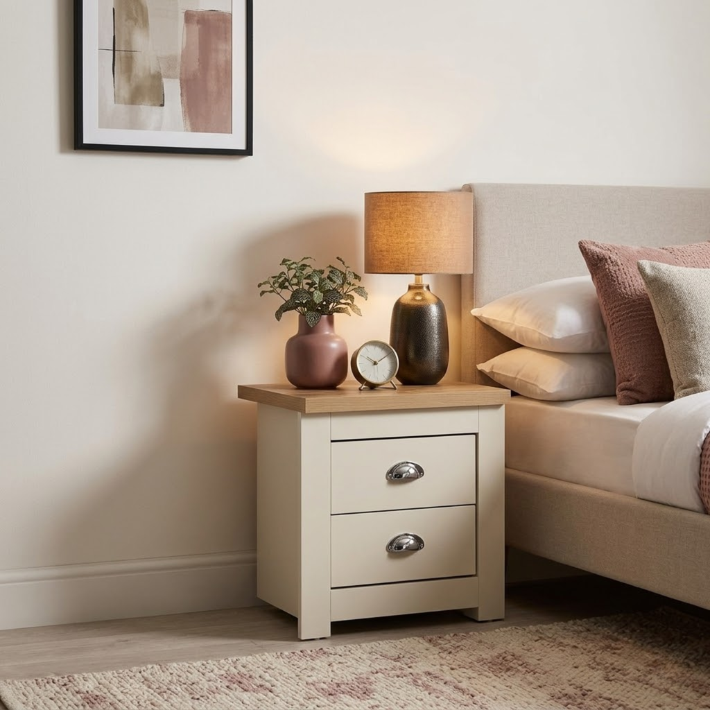 Highgate 2 Drawer Bedside