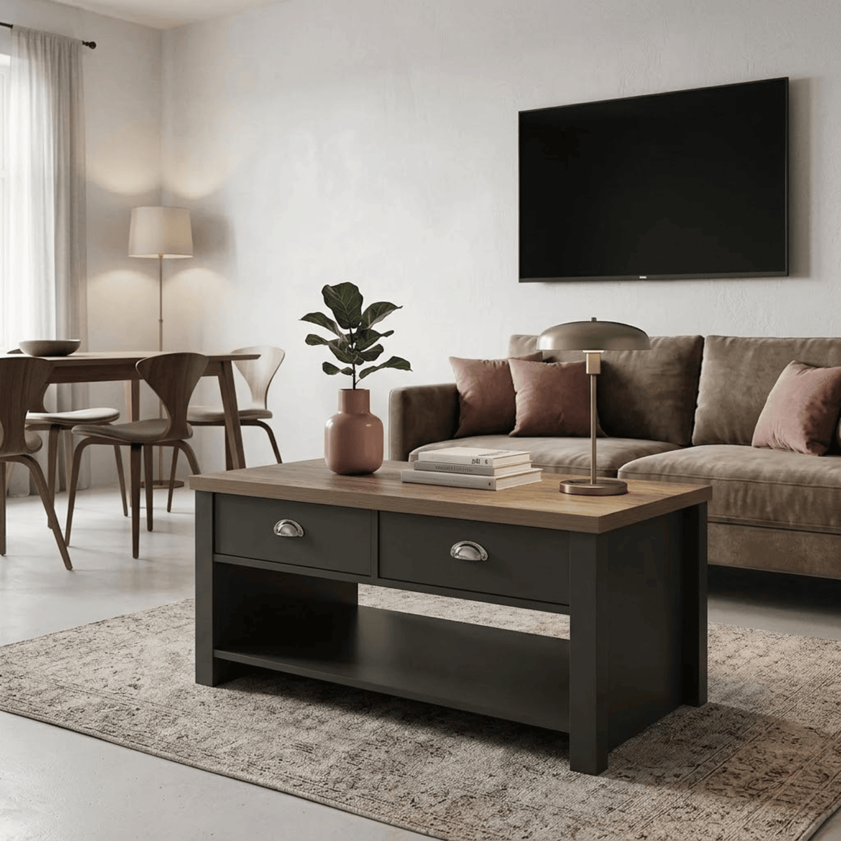 Highgate 2 Drawer Coffee Table