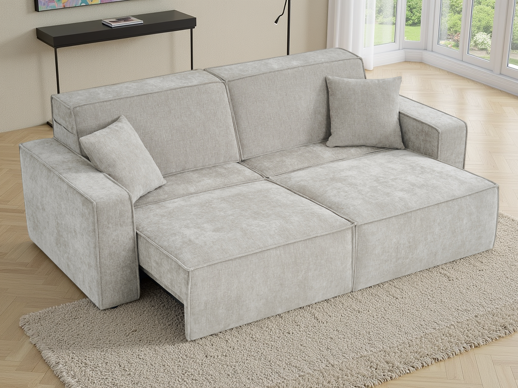 Houston Electric Sofabed Beige 3 Seater