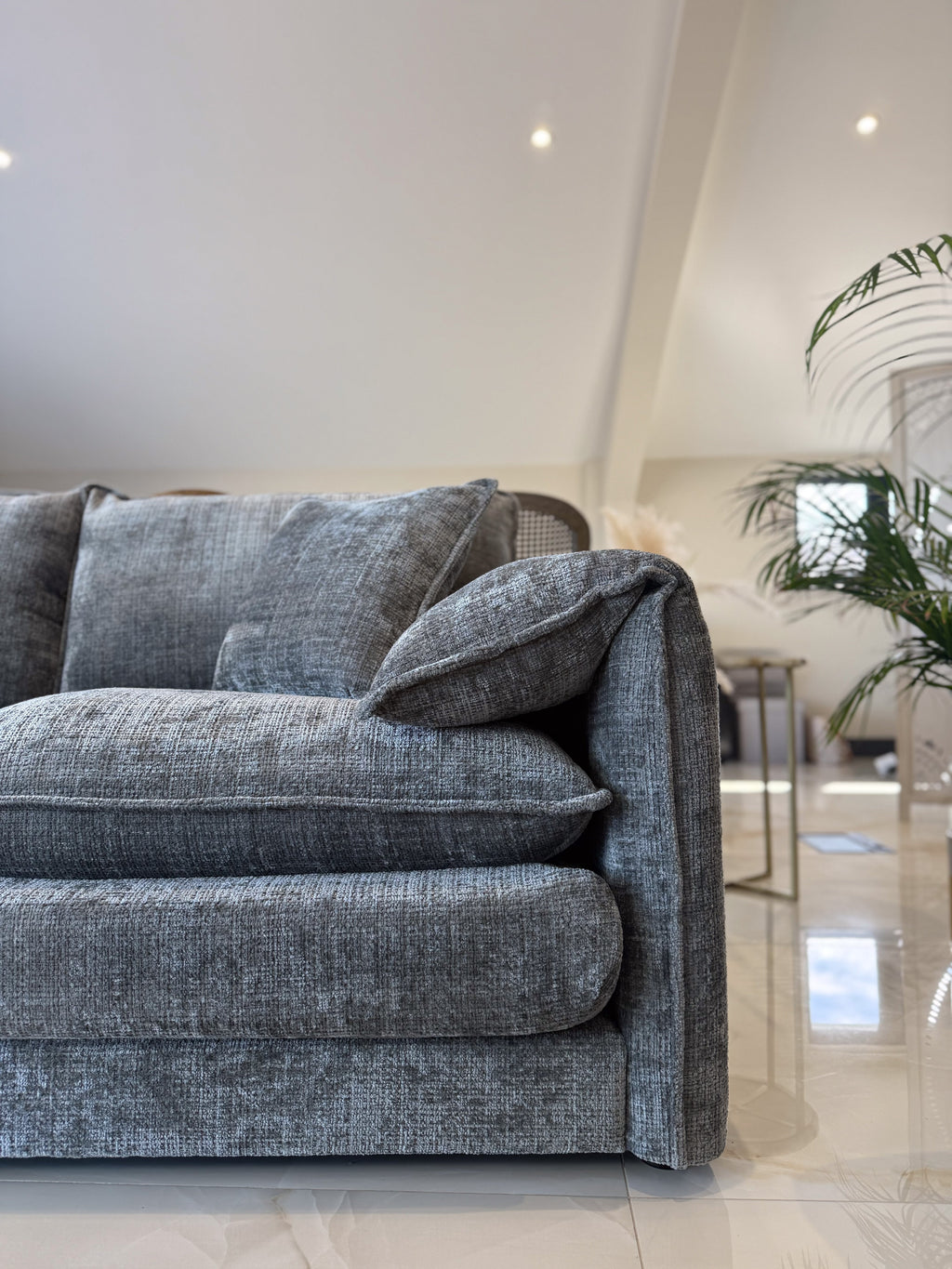 Solaya Sofa Grey 3 Seater
