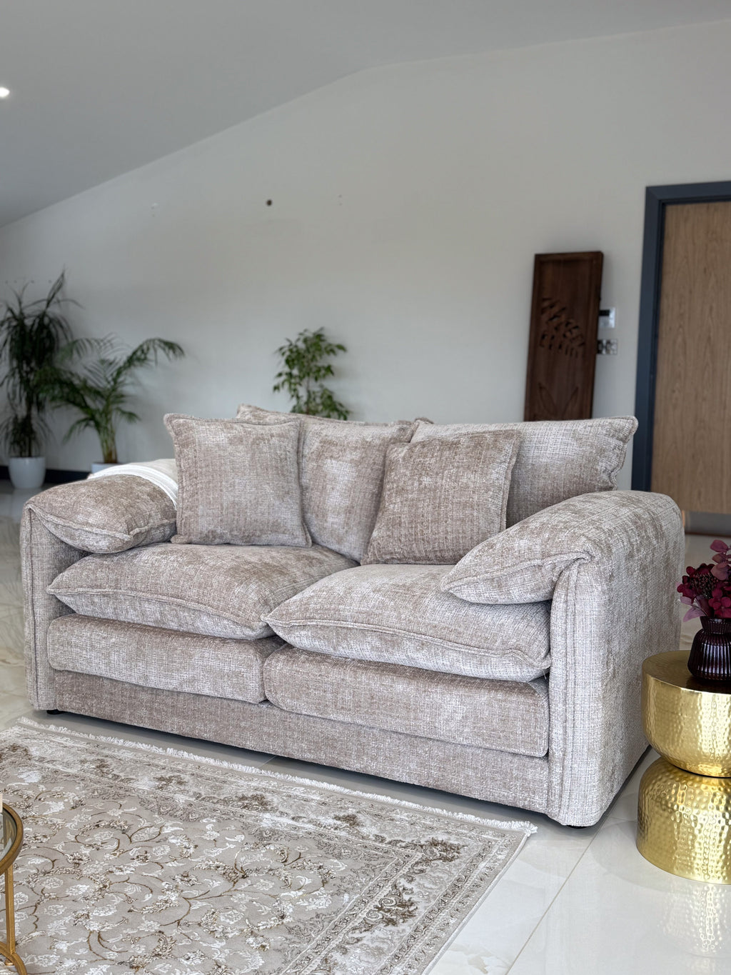 Solaya Sofa Beige 2 Seater
