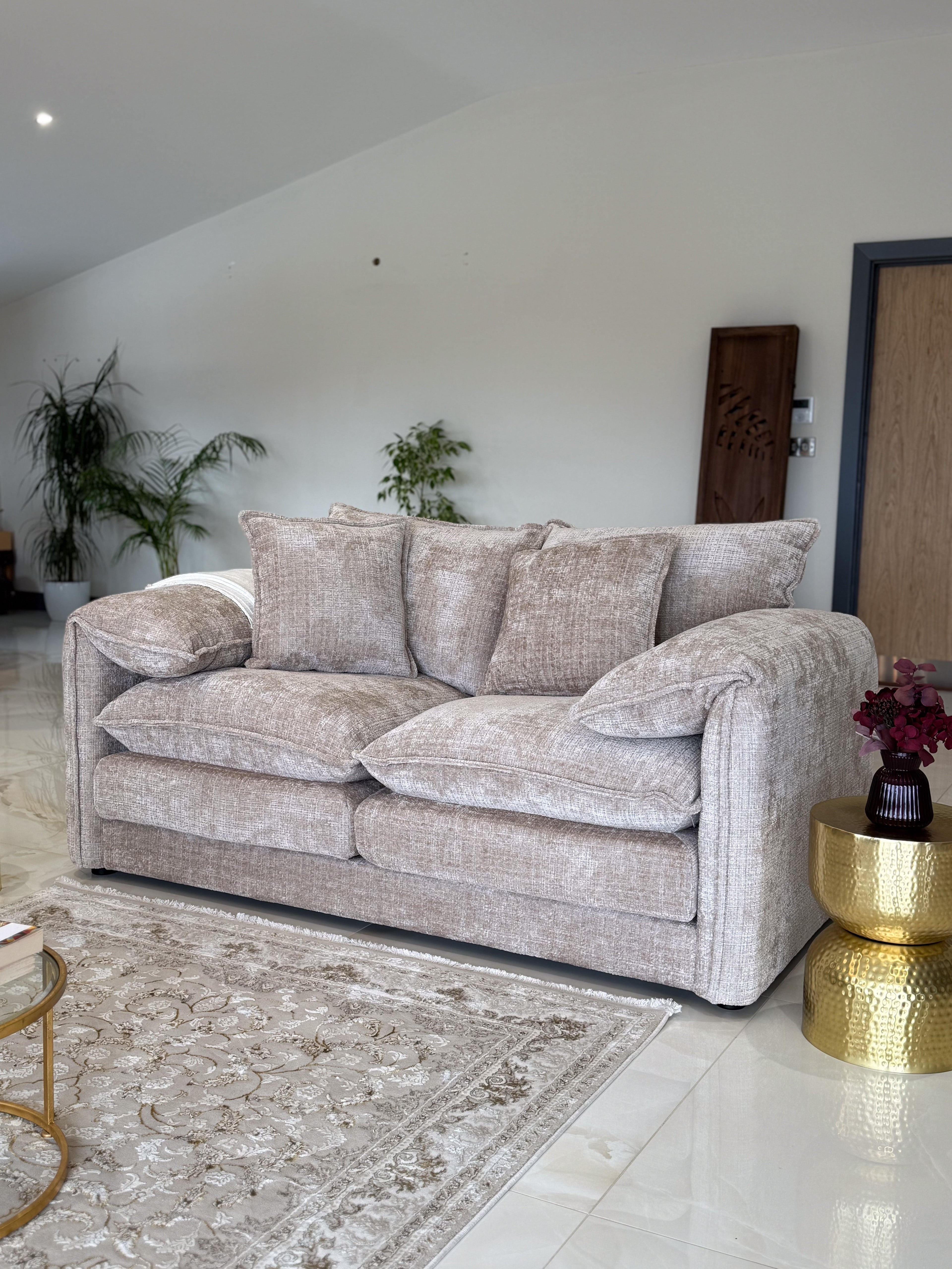 Solaya Sofa Beige 2 Seater