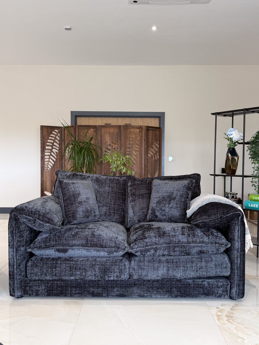 Solaya Sofa Black 2 Seater