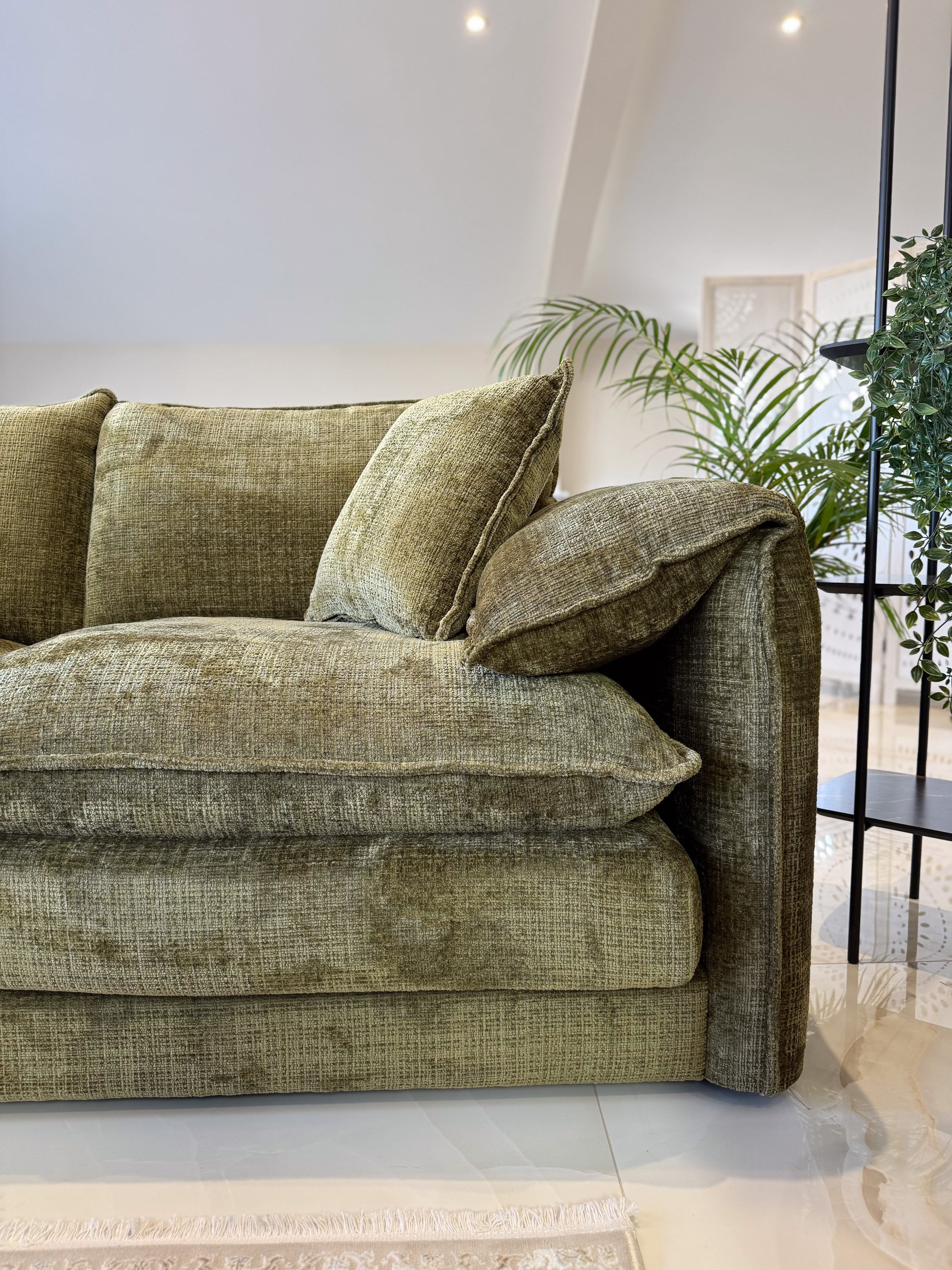 Solaya Sofa Green 3 Seater