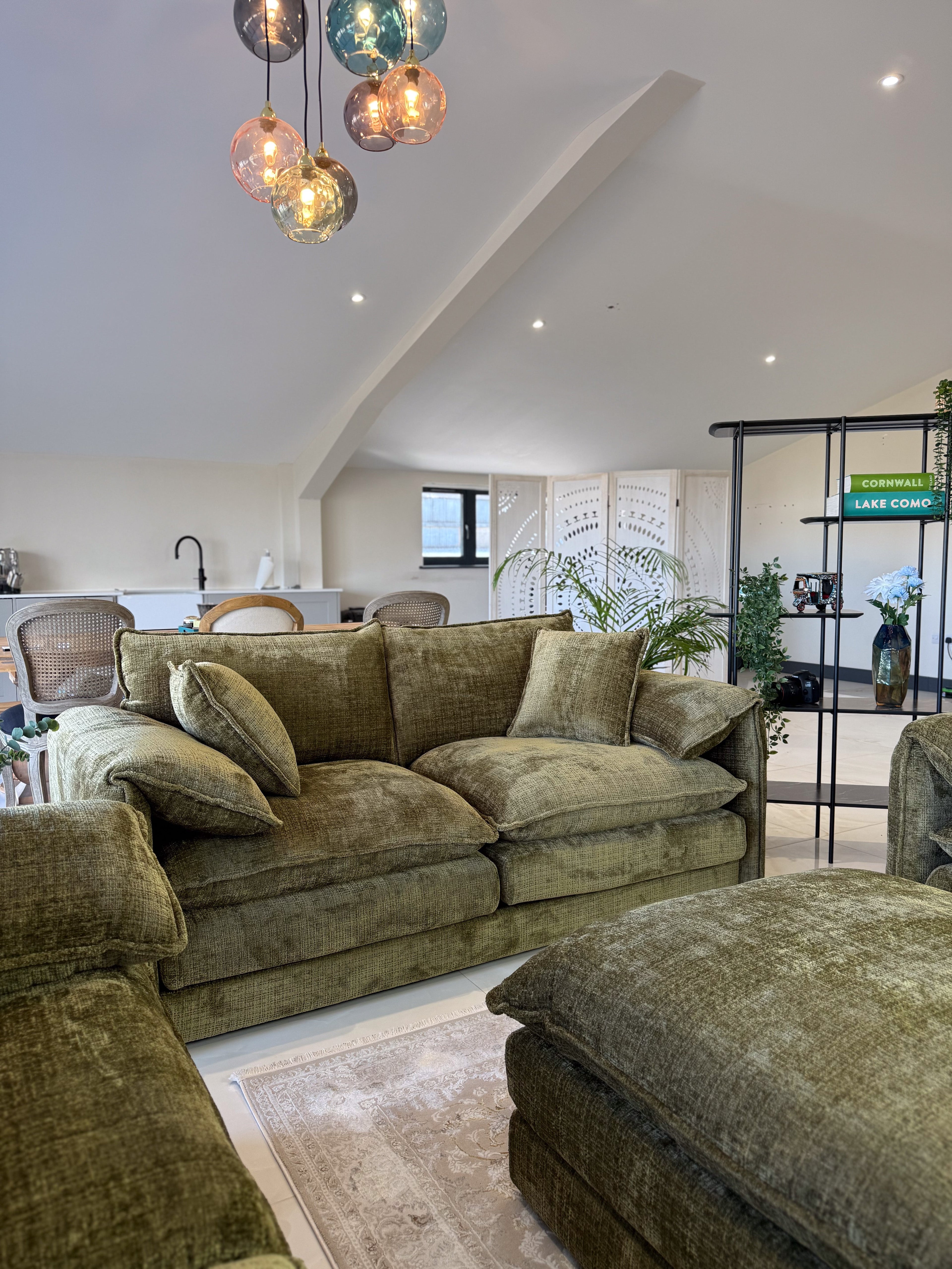 Solaya Sofa Green 3 Seater