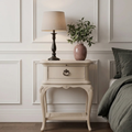 Ivory 1 Drawer Bedside Chest