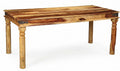 Jali Sheesham Wood Dining Table, Light, 180cm