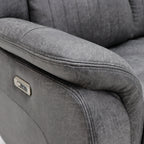 Leon Electric Recliner Sofa Grey 3 Seater