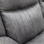 Leon Electric Recliner Sofa Grey 3 Seater