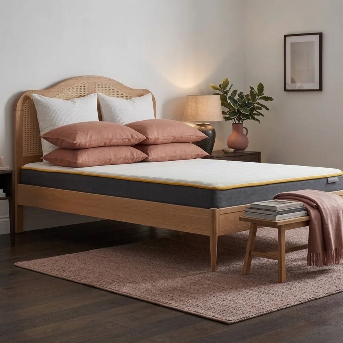 Leonie Double Rattan Bed