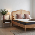 Leonie King Rattan Bed