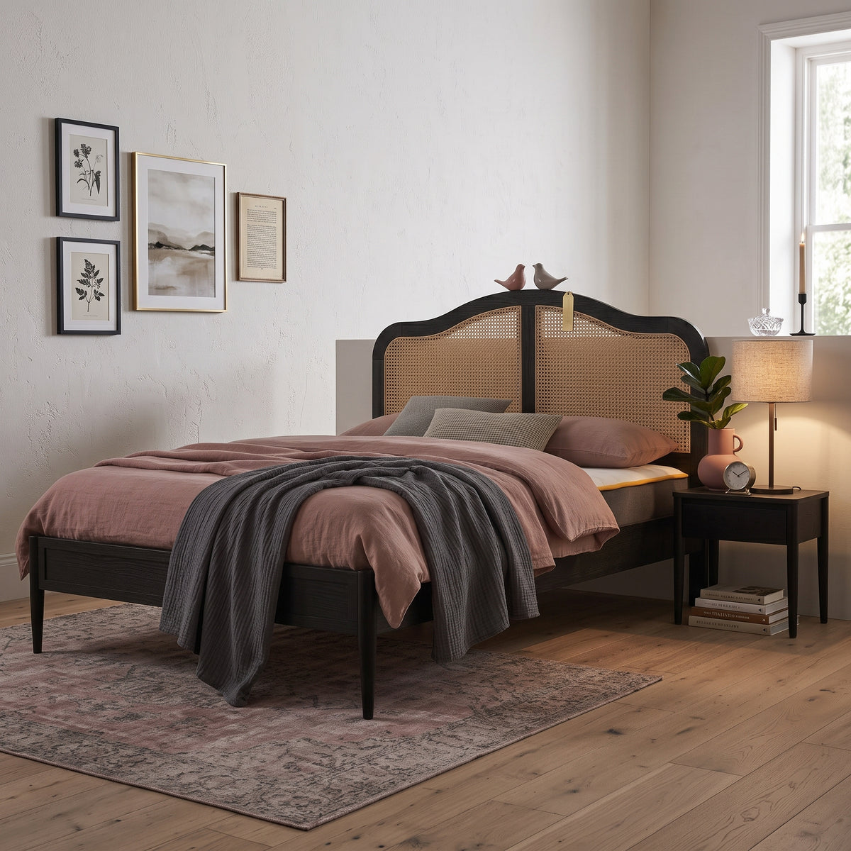 Leonie Super King Rattan Bed
