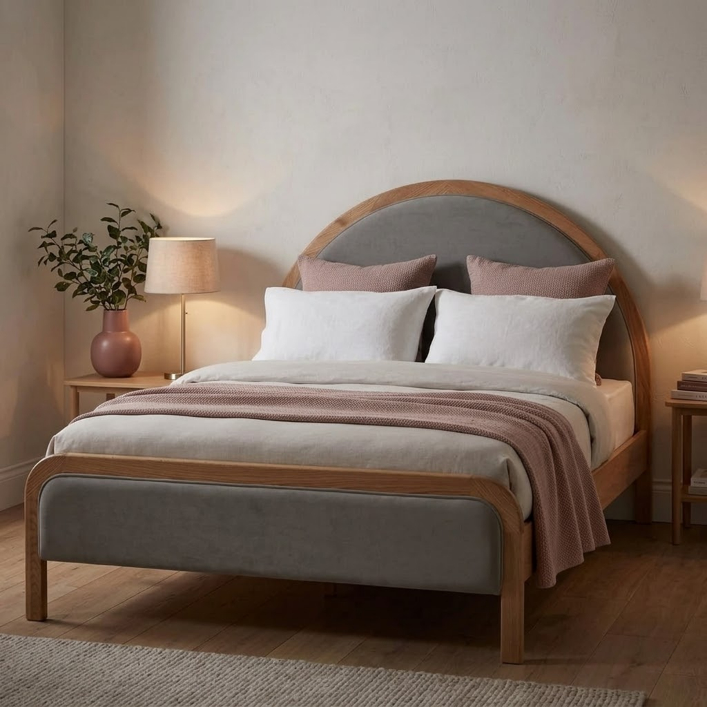 Liana Double Bed Oak