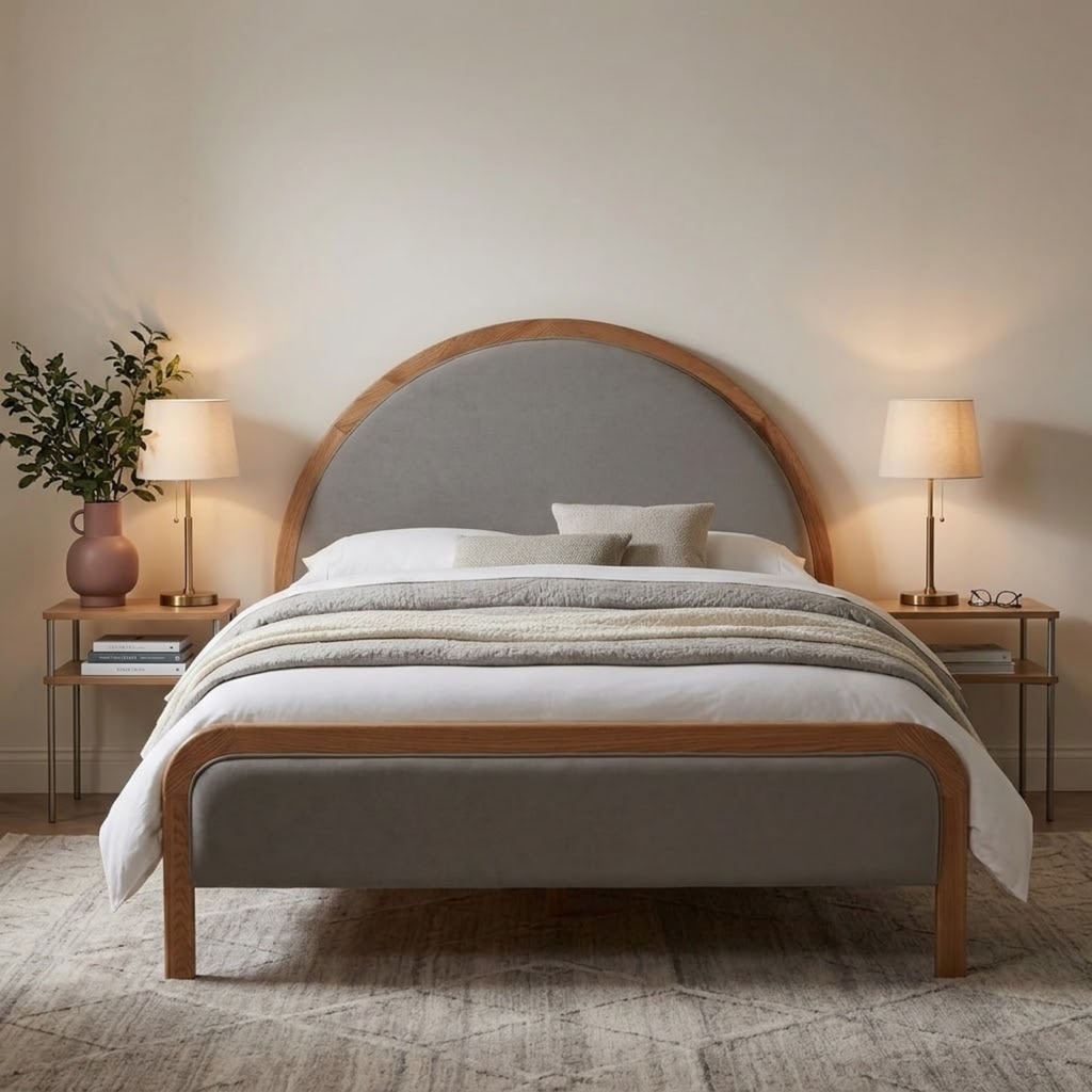 Liana King Bed Oak