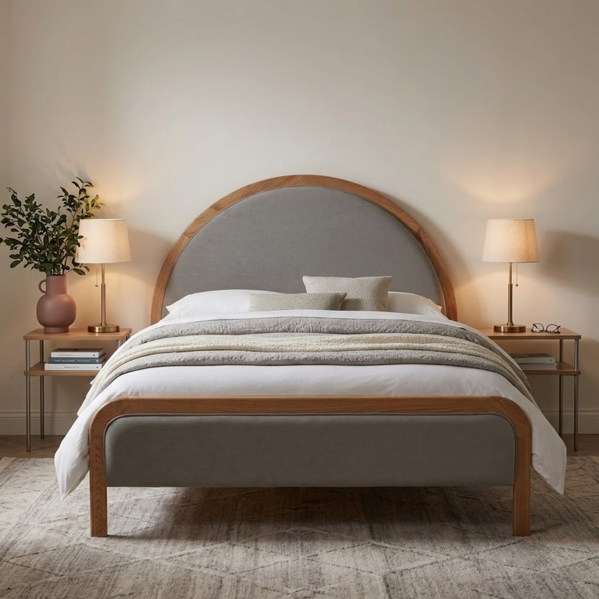 Liana King Bed Oak