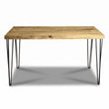 Light Vintage Wood Dining Table, 140cm