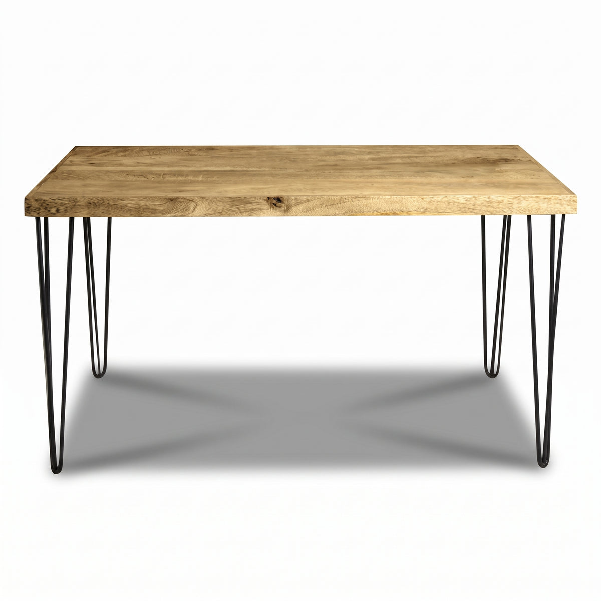 Light Vintage Wood Dining Table, 140cm