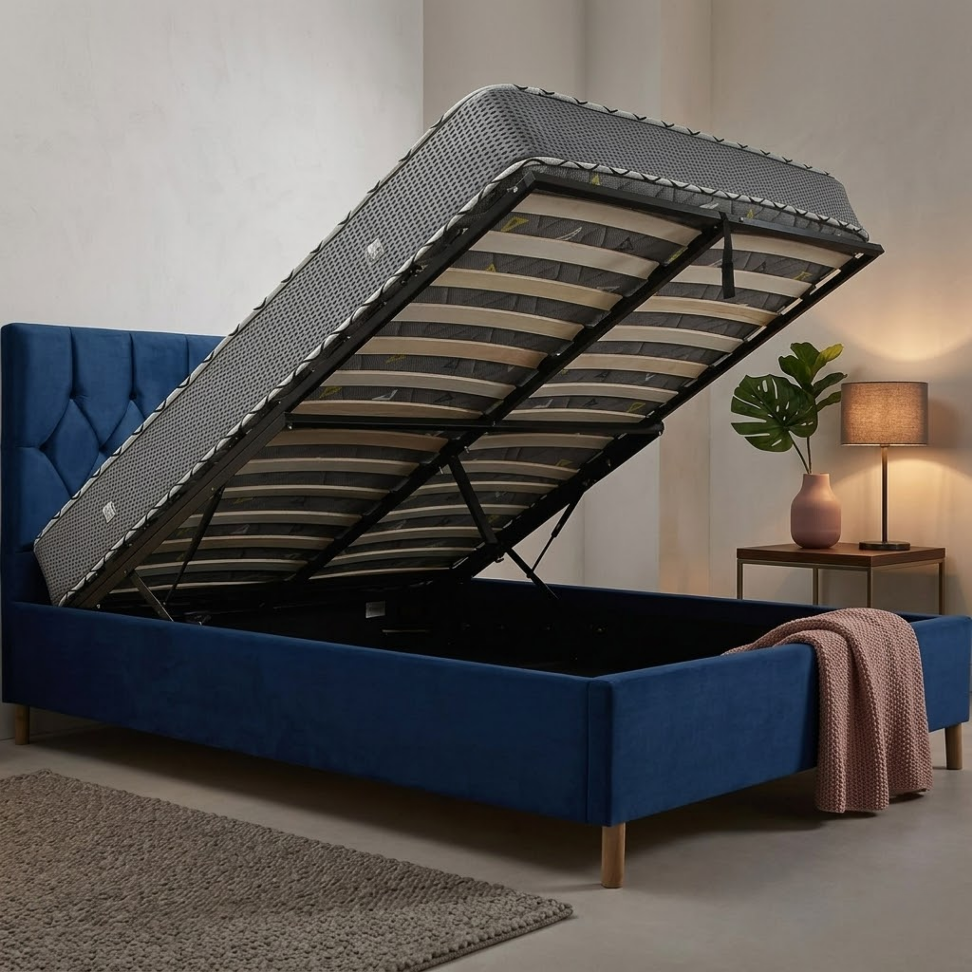 Loxley Double Ottoman Bed