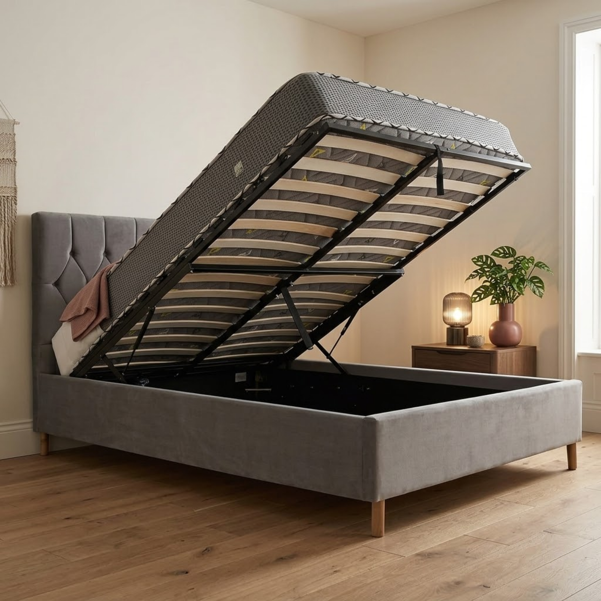 Loxley Double Ottoman Bed