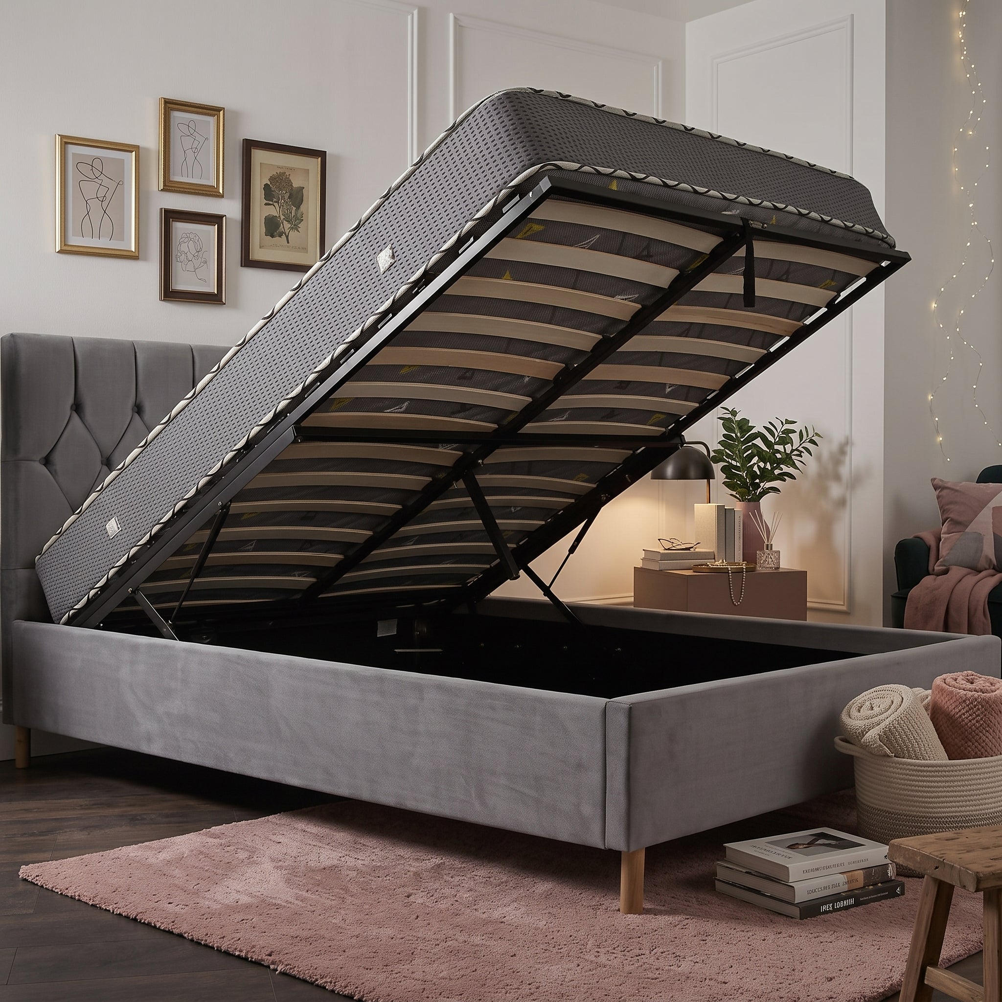 Loxley King Ottoman Bed