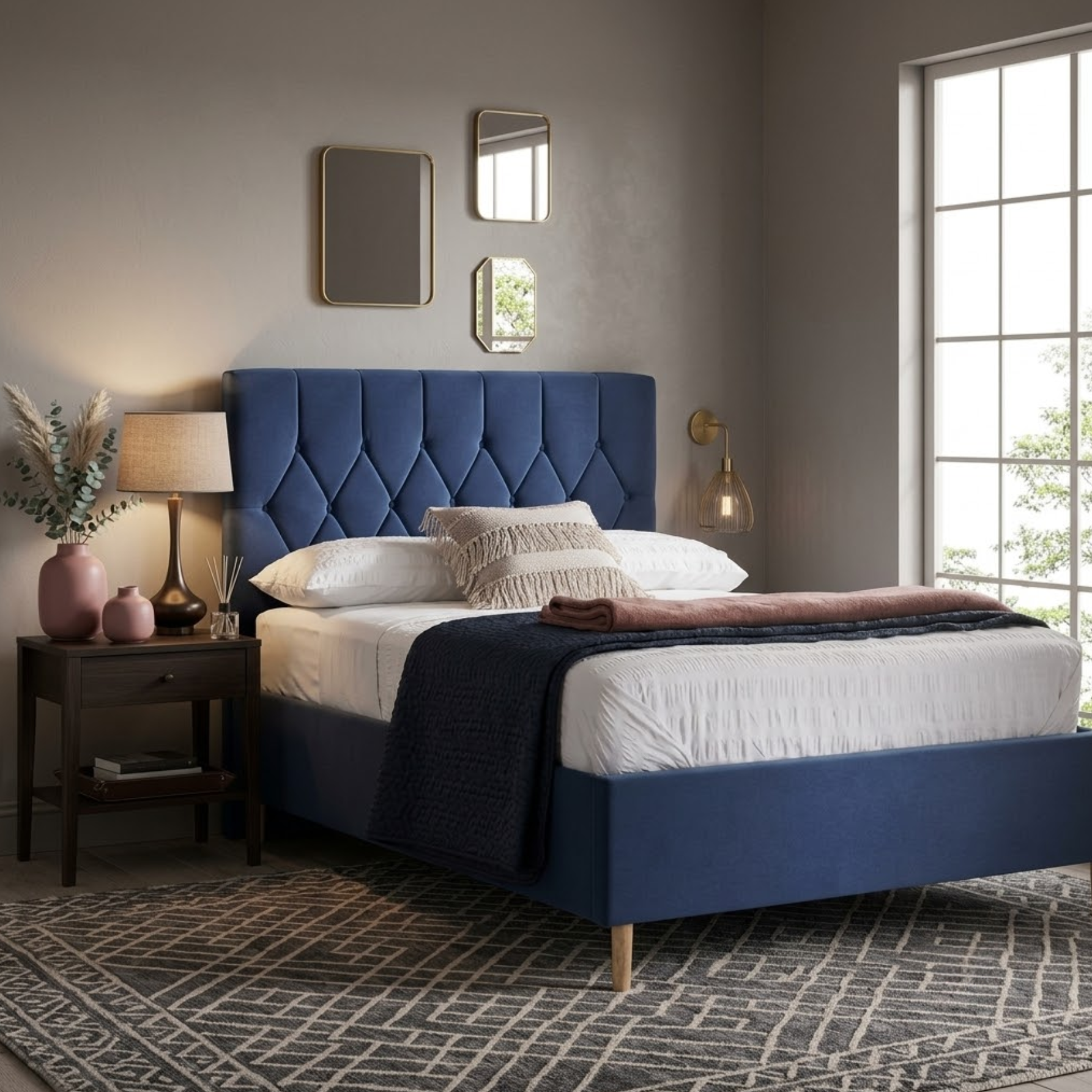 Loxley Small Double Ottoman Bed