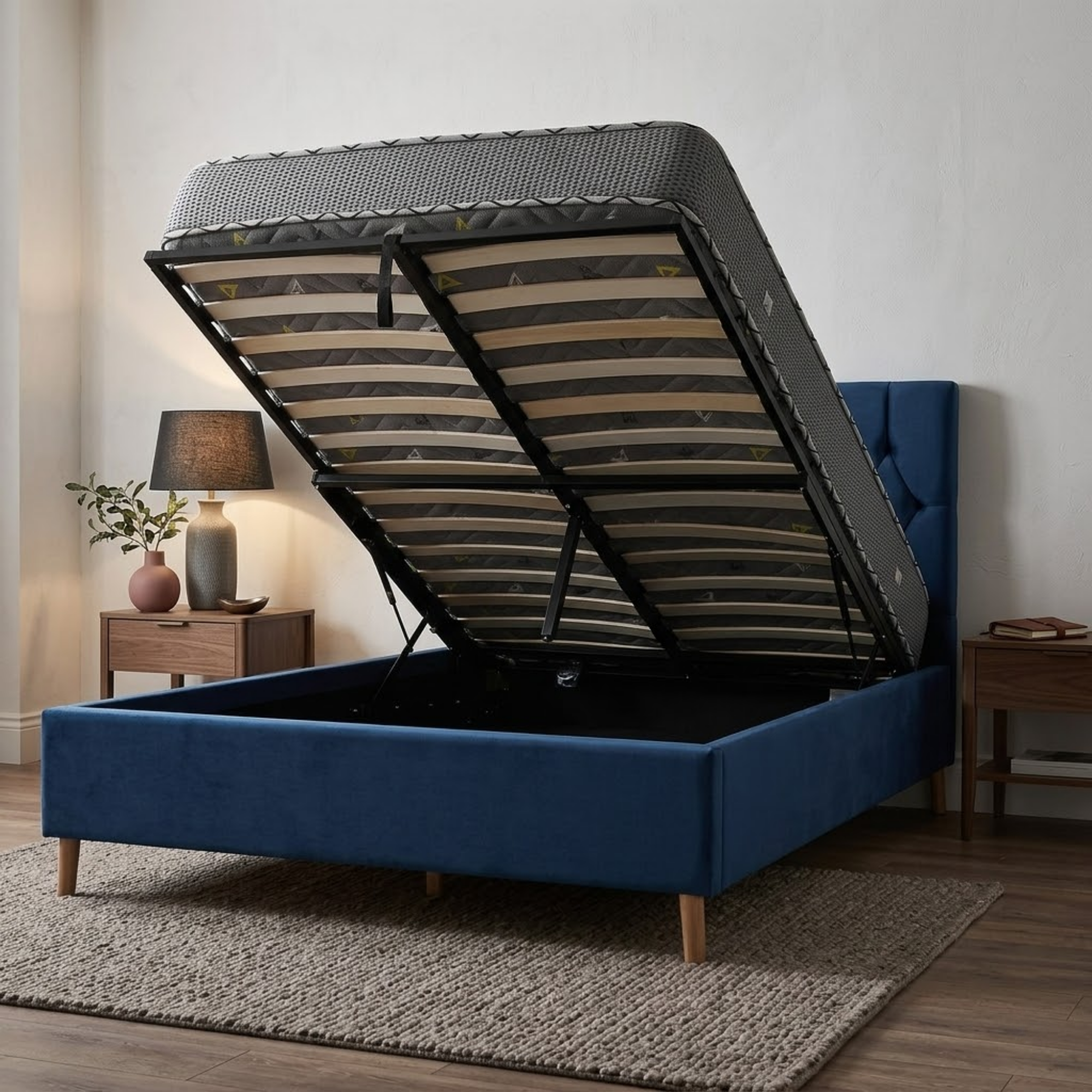 Loxley Small Double Ottoman Bed