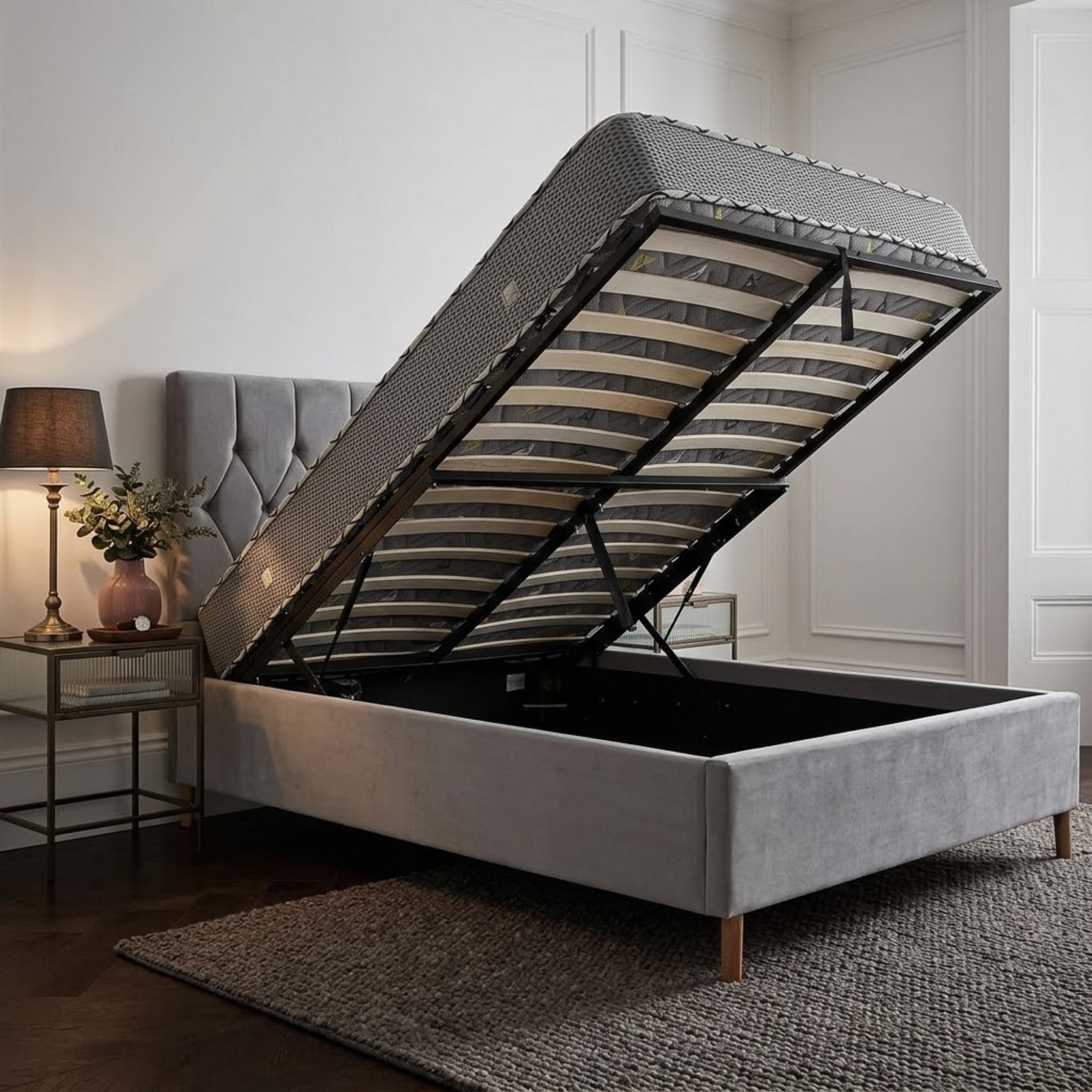 Loxley Small Double Ottoman Bed