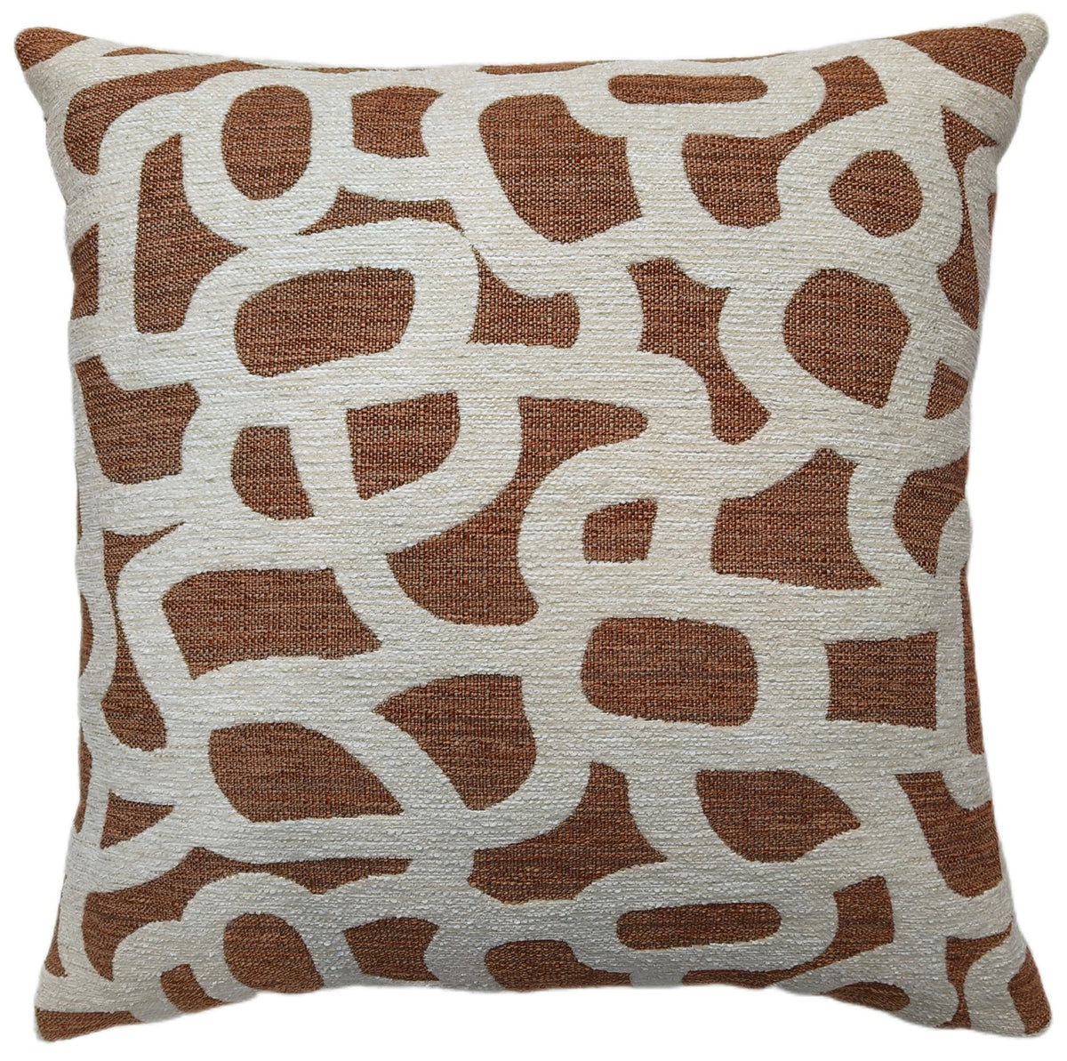 Malini Scribble Rust Cushion