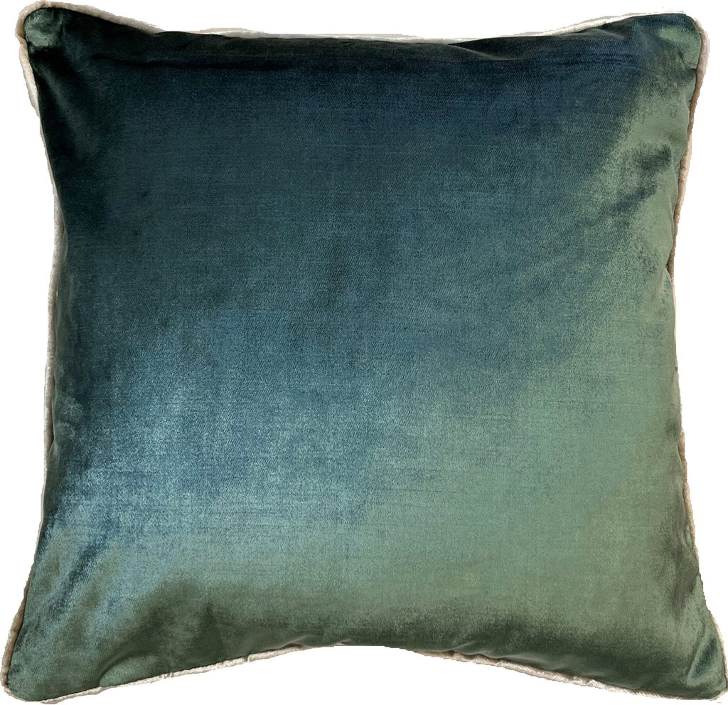 Paul Moneypenny Twofaced Sage And Gold Cushion