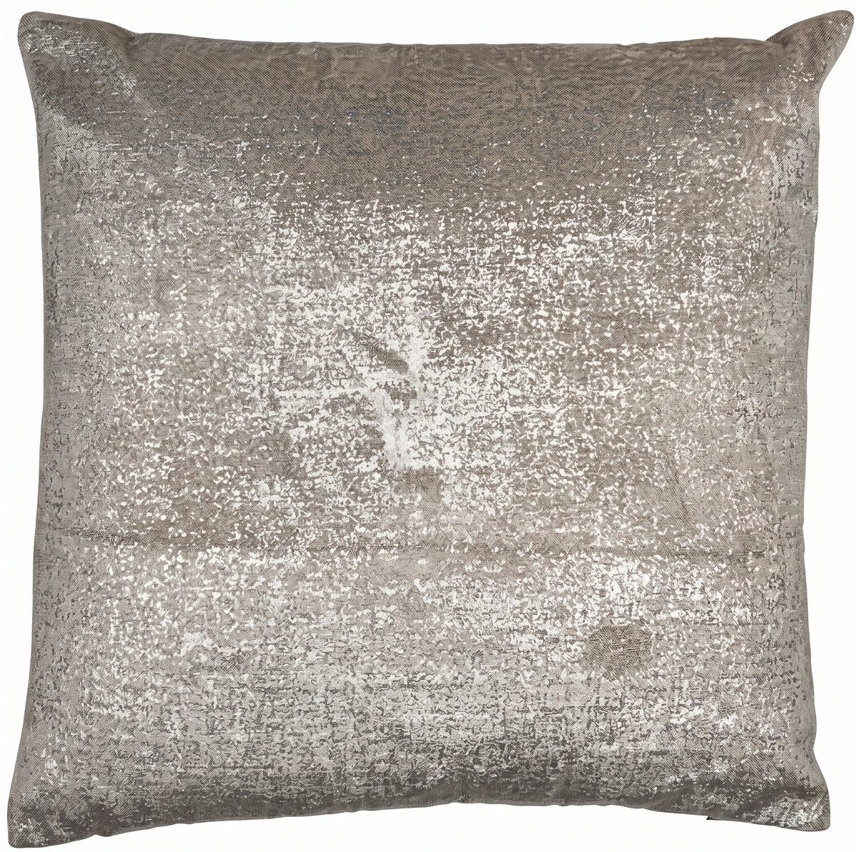 Malini Large Metallica Silver Cushion