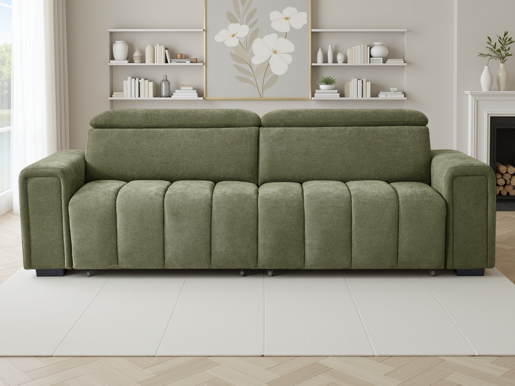 Molly Electric Sofabed Green 3 Seater
