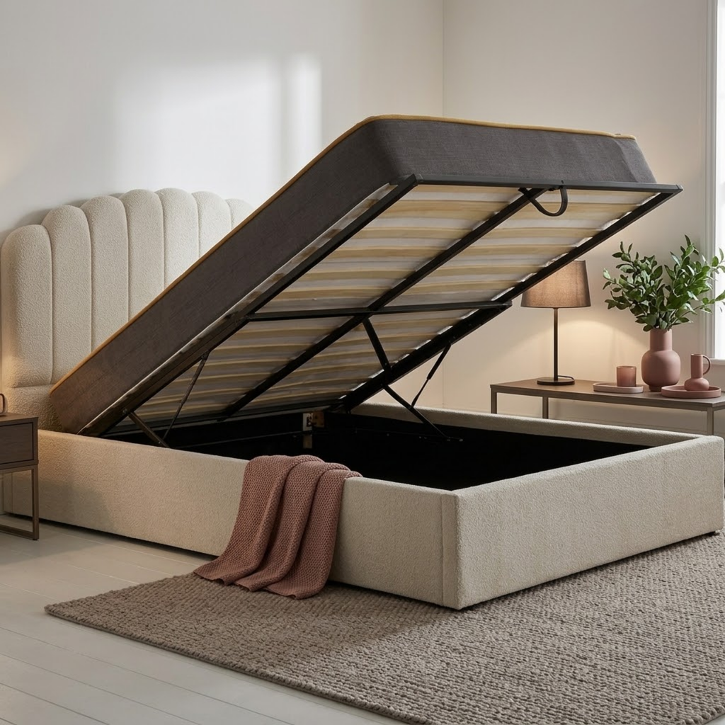 Monaco Double Ottoman Bed