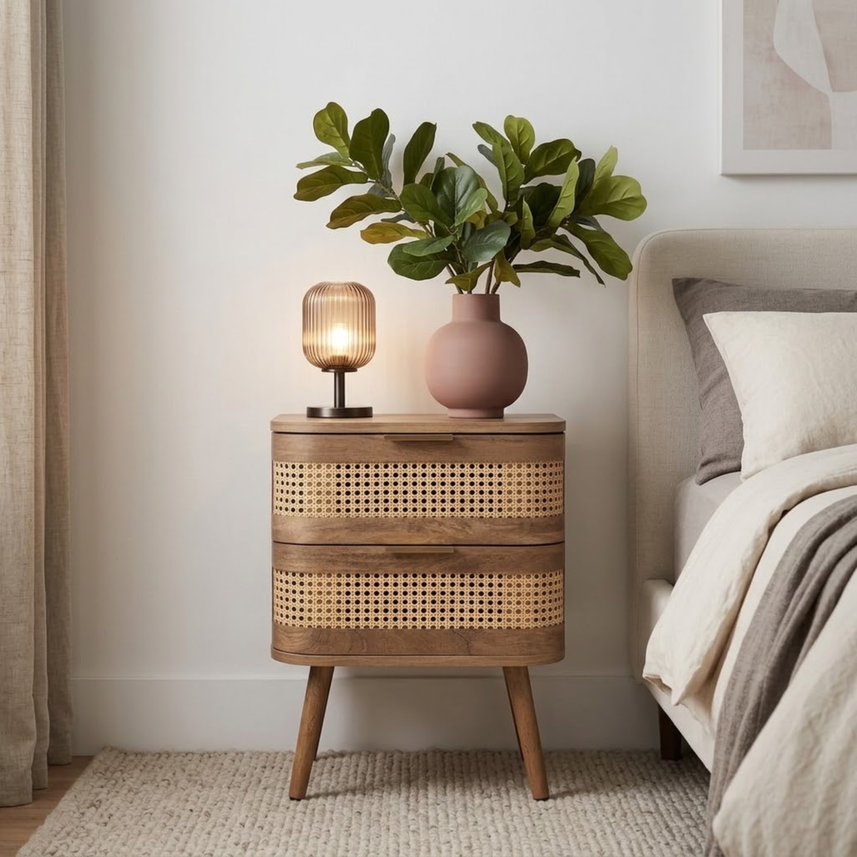 Noah 2 Drawer Bedside