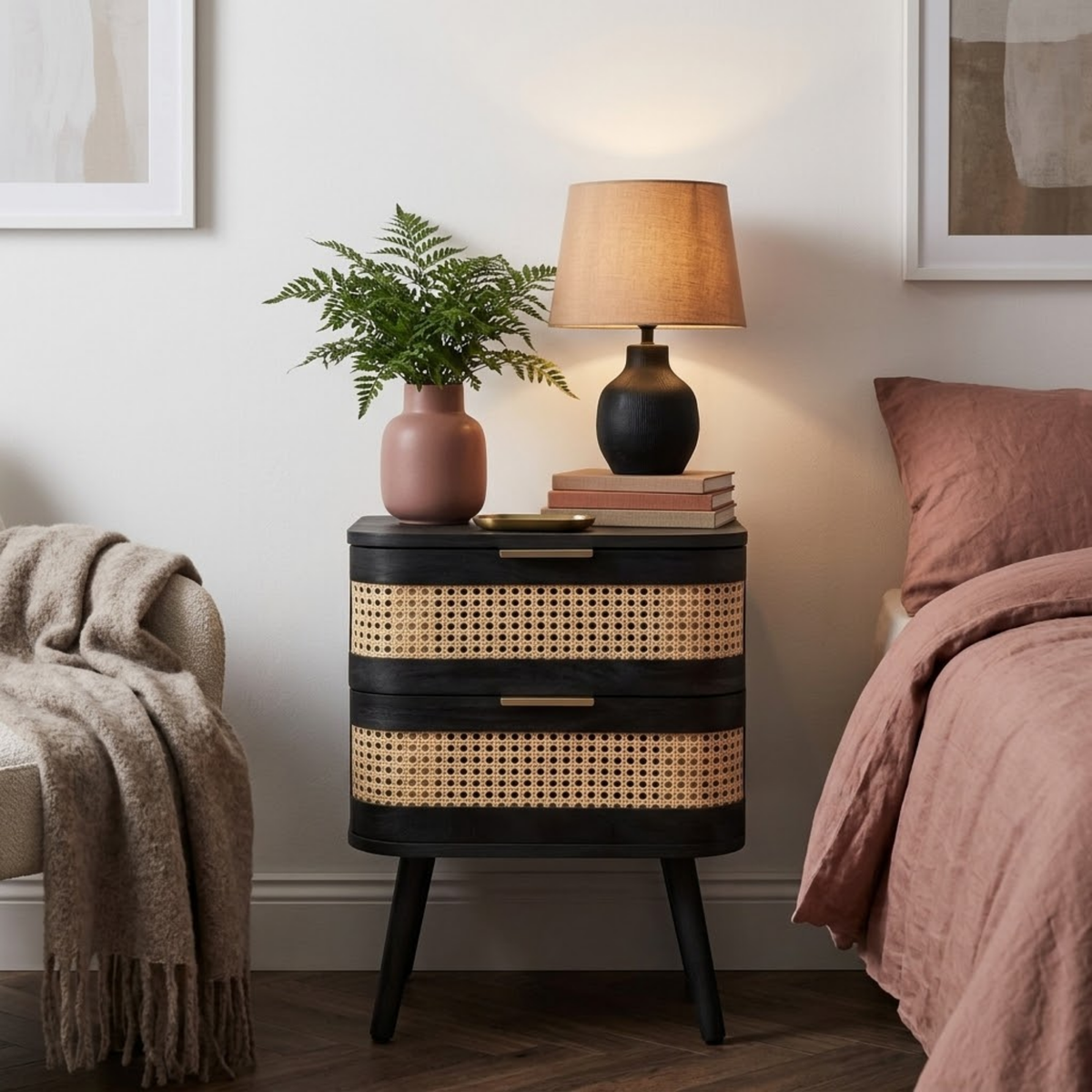 Noah 2 Drawer Bedside