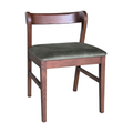 Oslo Green Velvet Oak Dining Chair