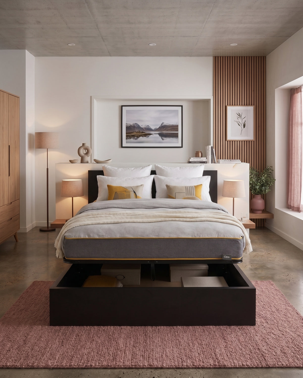 Oslo Double Ottoman Bed