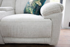 Owen Electric Recliner Sofa Beige Large Corner