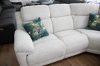 Owen Electric Recliner Sofa Beige Large Corner