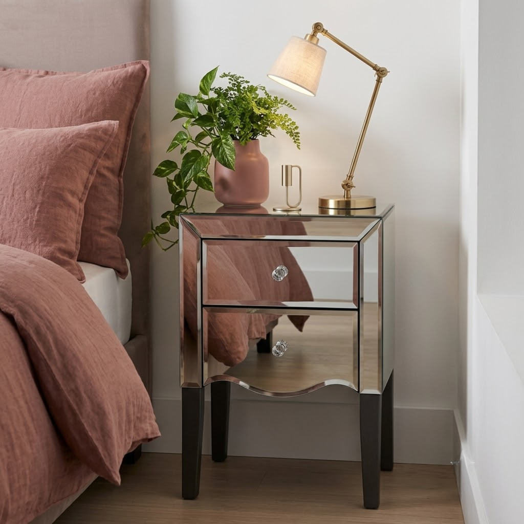 Palermo 2 Drawer Bedside