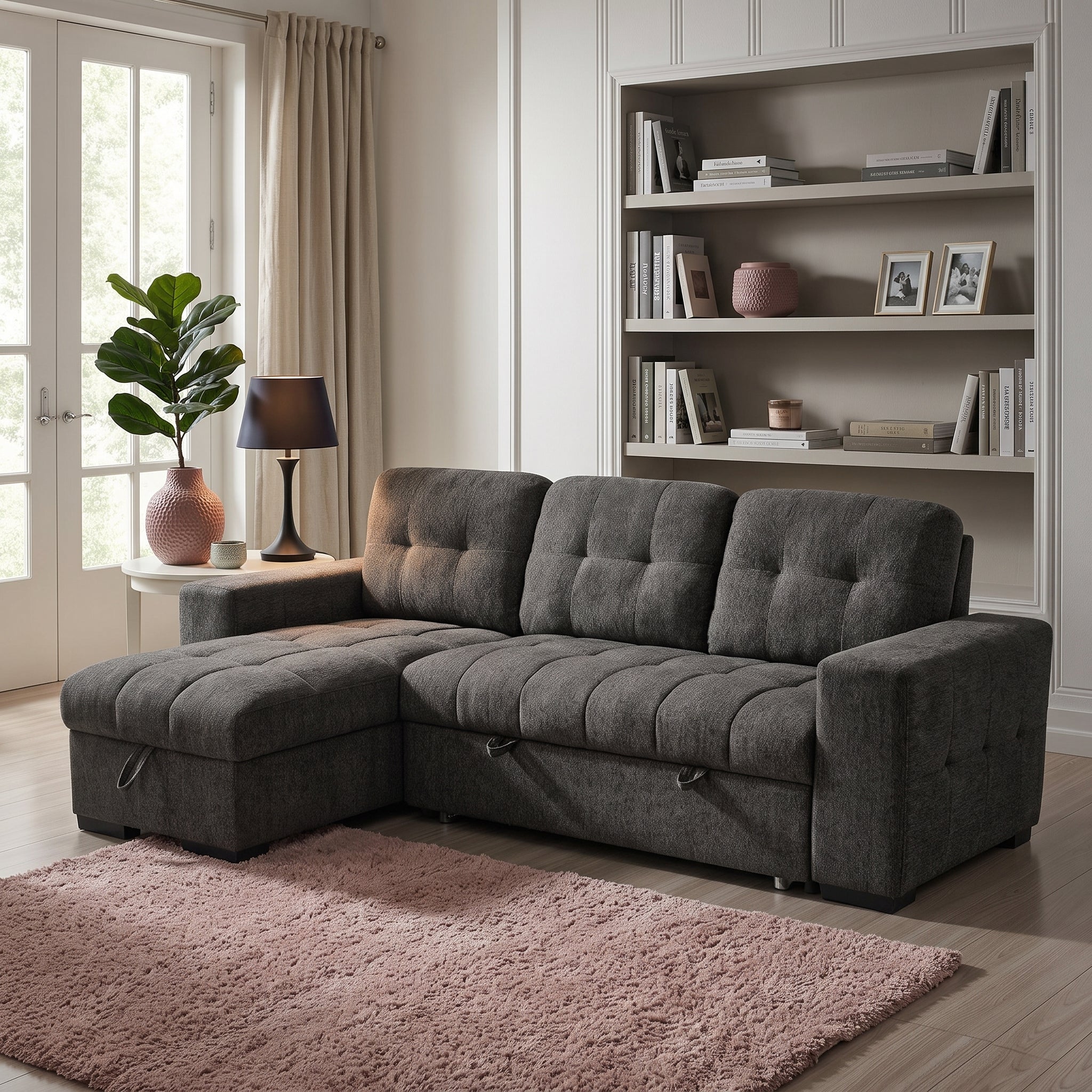 Palermo Universal Corner Sofabed Grey