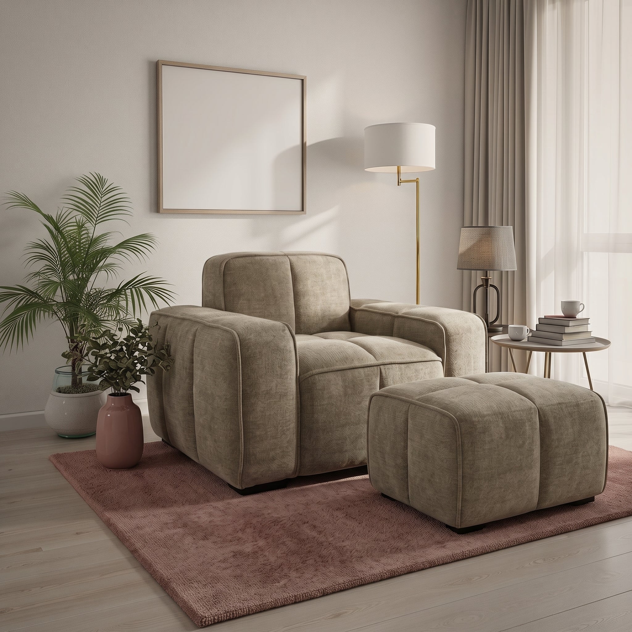 Paris Sofa Beige Armchair