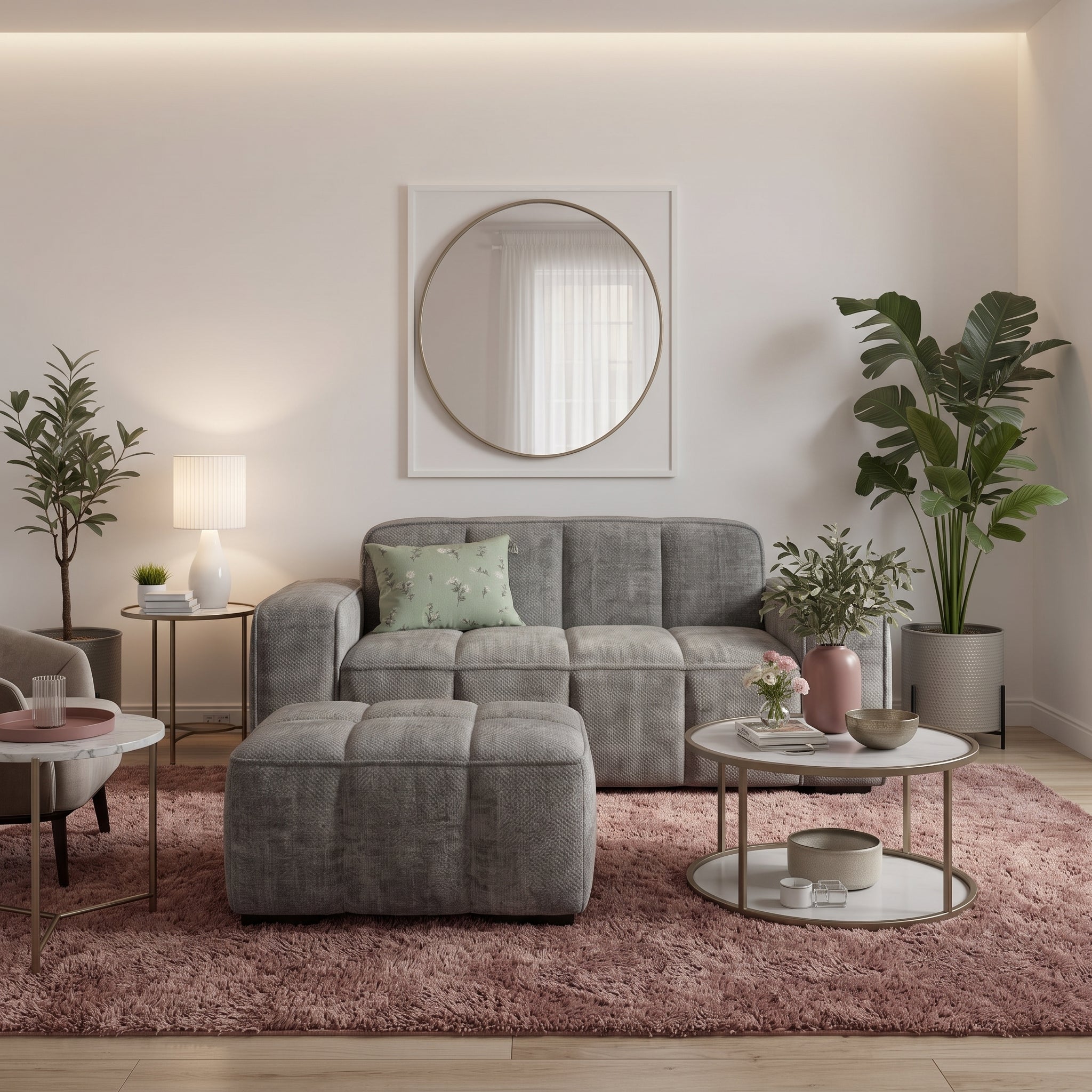 Paris Sofa Grey 2 Seater