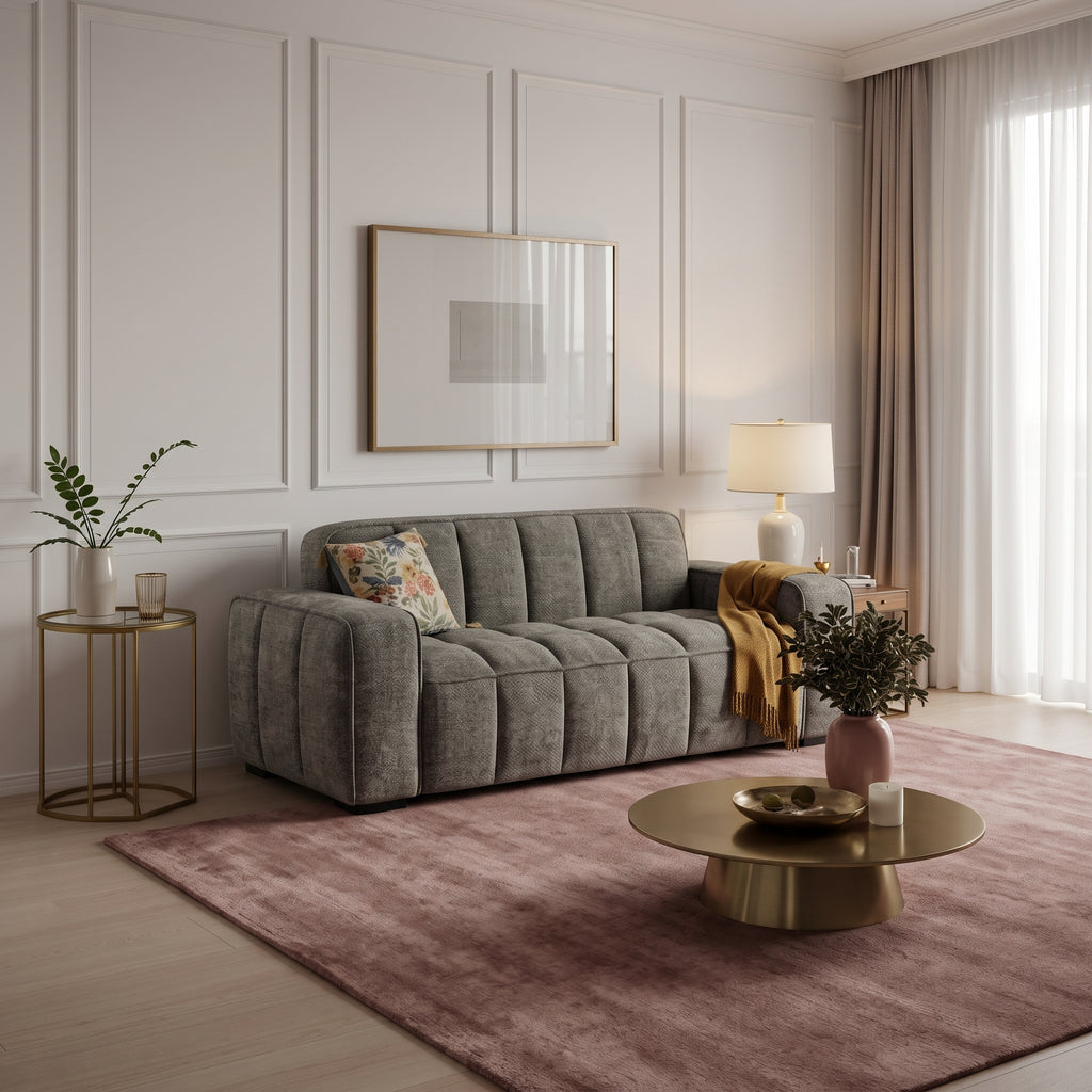 Paris Sofa Grey 3 Seater